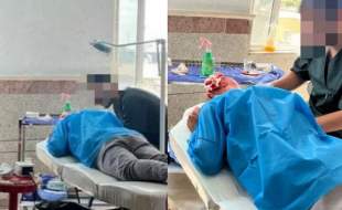 پلمب یک واحد غیرمجاز کاشت مو در پارس آباد
